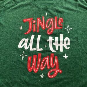 Jingle All The Way Holiday Time Forest Green Tee